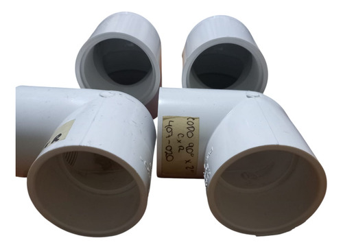 Codo Mixto 2 X 90 Hidráulico Ced40 P/cementar-roscado 4 Piez