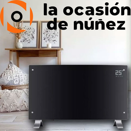 Imagen 3 de 6 de Calefactor Electrico Peabody Vitroconvector Digital 2000w