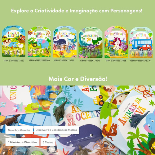 Mais Cor E Diversão Unicórnios, De Brijbasi. Mais Cor E Diversão, Vol. 1. Editorial Brasileitura, Capa Capa Flexível, Edição 1 Em Português, 2024