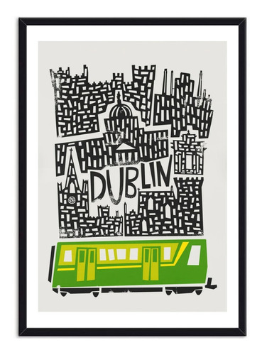 Cuadro Decorativo Ciudad Dublín 40x30 Cm