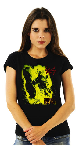 Polera Mujer Sadus Chemical Exposure Metal Impresión Directa