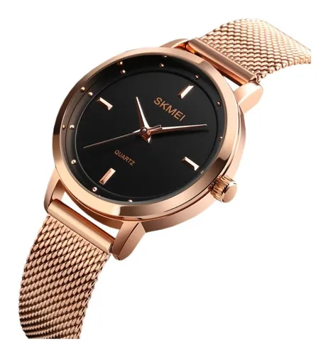 SKMEI Relojes para mujer mujer mujer simple cuadrado acero inoxidable lujo  moda pequeño delgado analógico cuarzo impermeable vestido casual esposa –  Yaxa Colombia