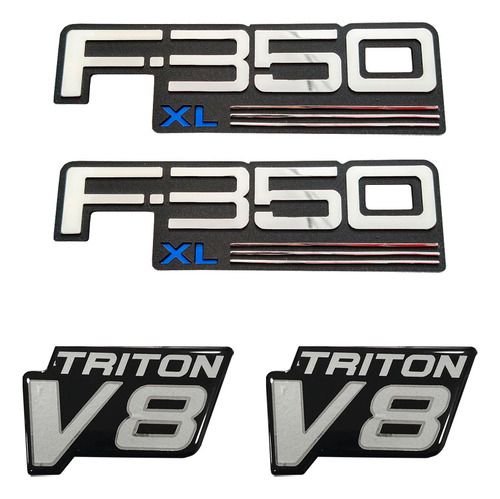 Emblema Kit Ford Triton F350 Xl ( Tecnologia 3m )