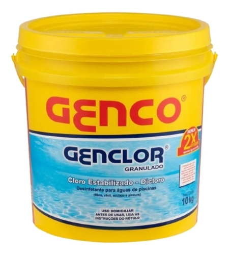 Genclor Cloro Estabilizado Granulado 10kg Genco Envio Rapido