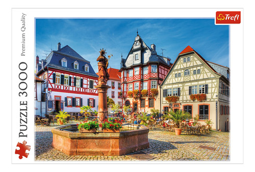 Rompecabezas Trefl Market Square, Heppenheim, Germany 33052 de 3000 piezas