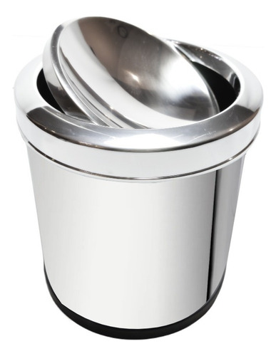 Lixeira Inox Basculante Com Tampa 5l- Wincy