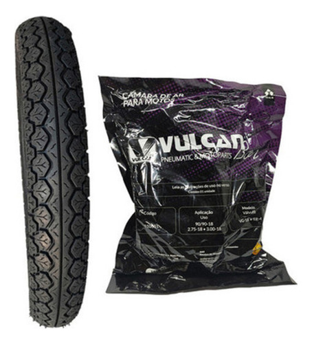 Pneu Traseiro Camera En 125 Yes Cargo 2006 A 2007 - 90-90/18