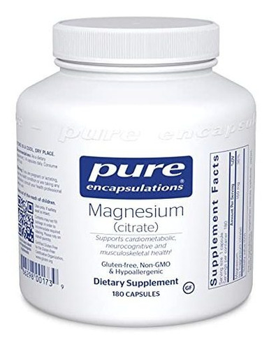 Colágeno  Magnesio Puro Encapsulado (citrato) | Suplemento 