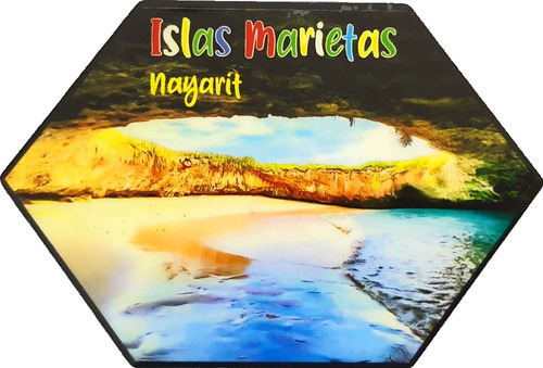 Islas Marietas Nayarit Iman Mdf Recuerdo México Y031