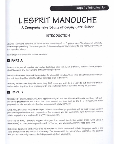 L'esprit Manouche: A Comprehensive Study Of Gypsy Jazz Guita