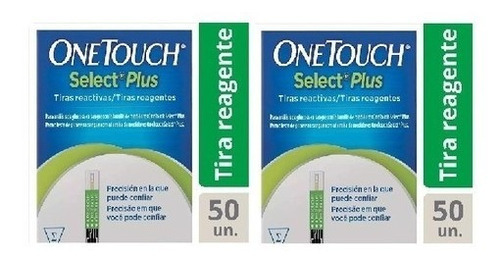 Kit 2 Caixas Tiras Onetouch Select Plus 50 Un Cor SEM COR