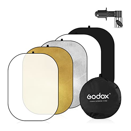Godox 23/60cm Light Reflector Diffuser,5-in-1 Ph3rb
