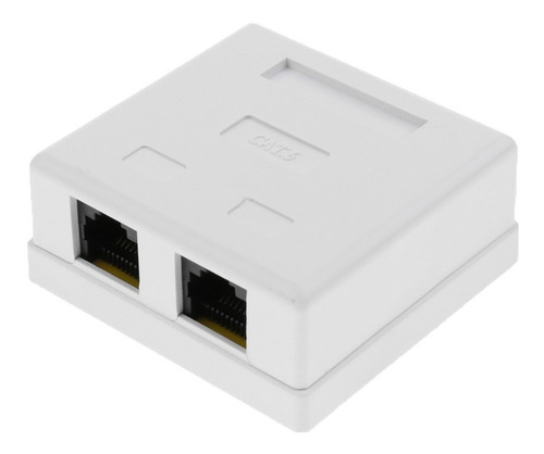 4 Piezas Caja De Salida Rj45 Cat6 Puertos Dobles Montaje