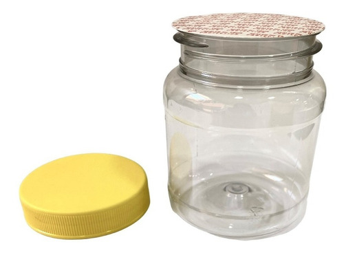 50 Pzs Tarroredondo 250ml+ Tapa Amarilla+ Sellosensitivo R63
