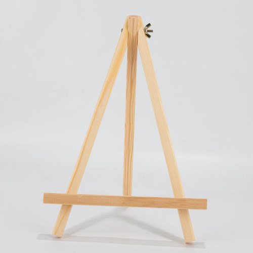 Trípode De Madera Portátil Tablero De Exhibición 14x20cm