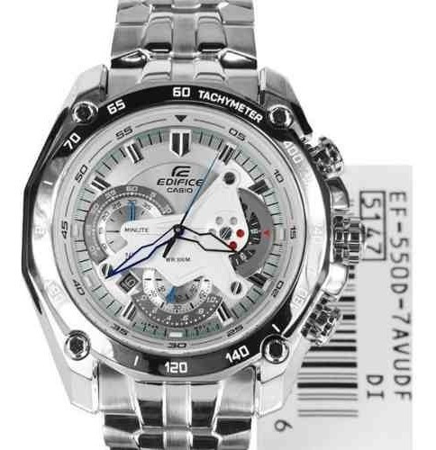 Reloj Casio Edifice Ef-550d-7av - 100% Nuevo Y Original