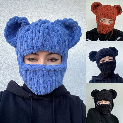 Chapéu De Orelha De Urso, Cachecol, Balaclava, Orelha De Urs