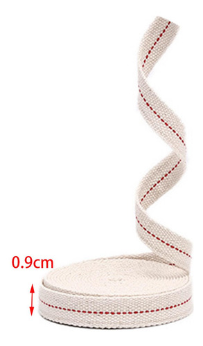 1 Rollo De Mecha De Algodón Para Linterna De Aceite, 0,9 Cm