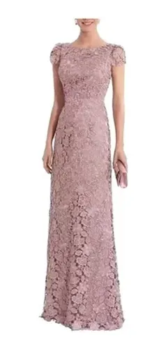 Vestido Social Longo Com Renda MercadoLivre