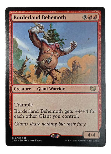Carta Magic Borderland Behemoth [c15] Mtg Giant Warrior