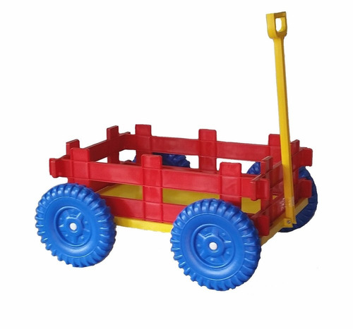 Carro De Juguete De Plástico 54x36cm Para Niños Libre Bpa