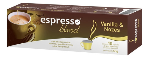 Cápsulas Compatíveis Nespresso Blend Vanilla & Nozes 10 Un