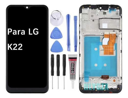 Para LG K22 Pantalla Táctil Lcd Con Marco Lmk200z Lmk200e 1