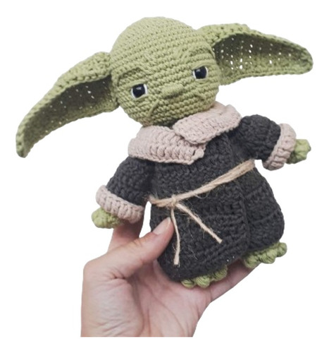 Muñeco Yoda Star Wars Amigurumi Tejido - Pipelino