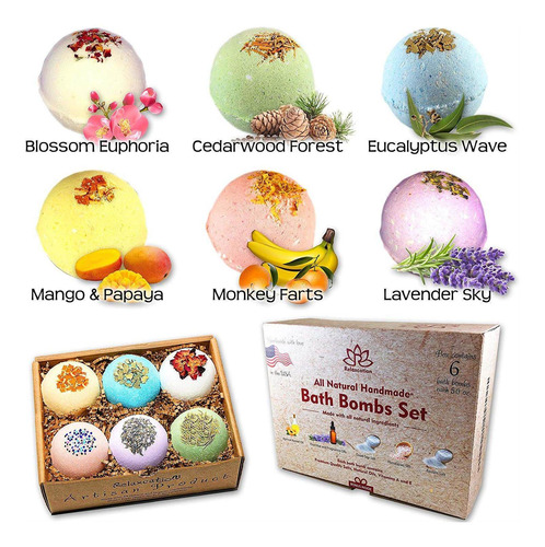 Bombas De Baño Set De Regalo Para Mujeres, Relajación E Hidr