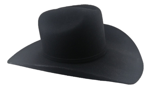 Imagen 3 de 4 de Sombrero Texana 4 X Marca Stetson Negro Lana Pelo De Búfalo