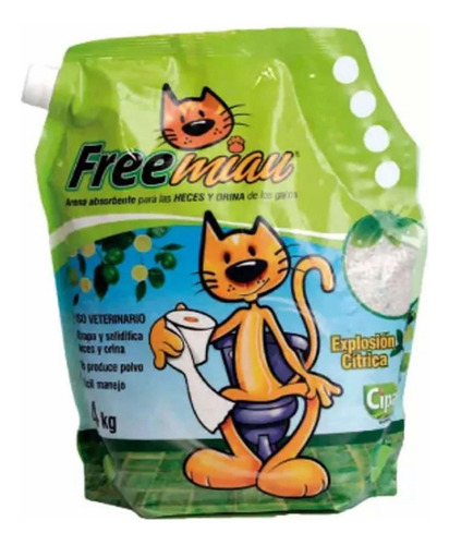 Freemiau arena sanitaria cítrica de limón 4kg