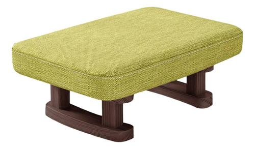 Reposapiés De Madera Para Sala De Estar, Taburete Verde