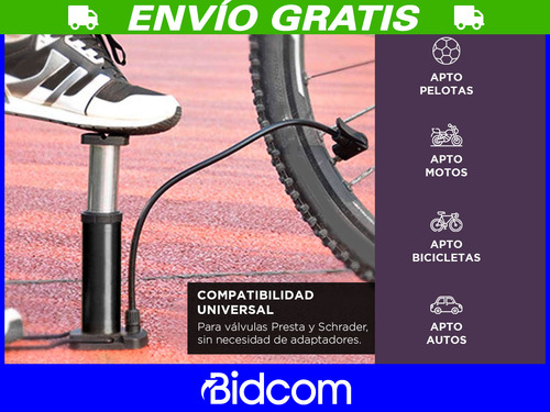 Bomba De Pie Gadnic 160 Psi Universal De Alta Presión