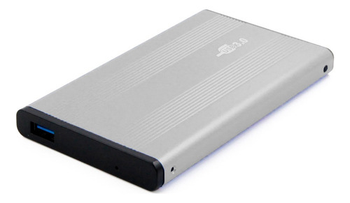 Gabinete USB 3.0 Para Disco Duro Sata 2.5 Rápido Y Seguro Color Plateado Ele-Gate