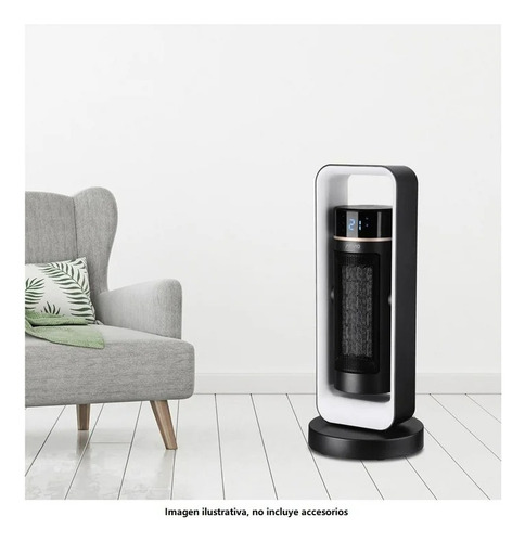Calefactor De Torre Cerámico Eléctrico Calentador 51.2 Cm Negro