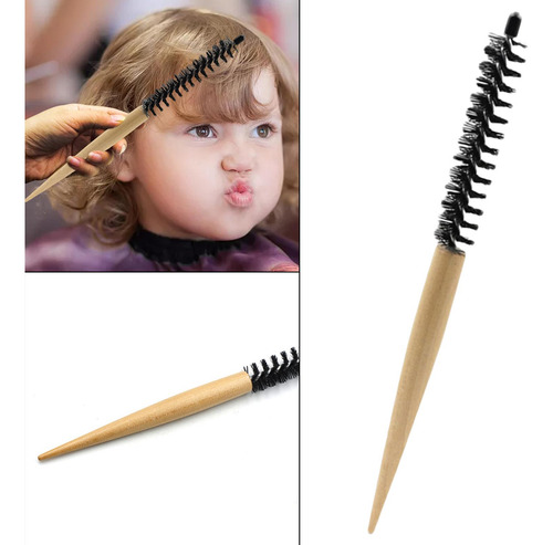 2 Cepillo De Pelo Pequeño Y Redondo Con Cerdas De Nailon, L