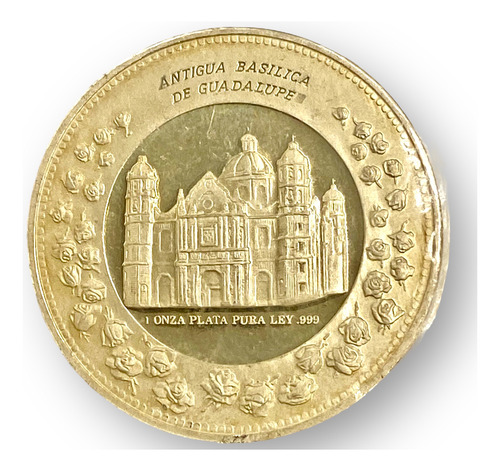 Medalla Plata 1 Onza Visita Papa Juan Pablo Ii A Mexico 1979 (Usado)