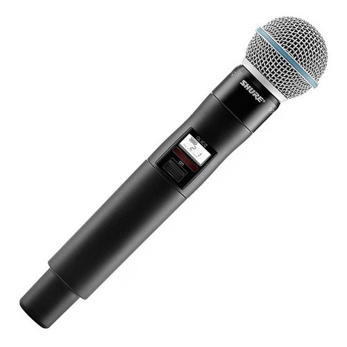 Microfono Mano Inalambrico Shure Qlxd Beta58 Qlxd2/b58-j50 Color Negro