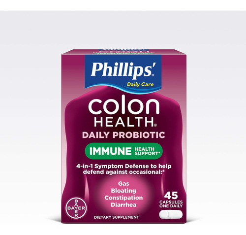 Phillips' Suplemento Probiotico De Colon Health, 45 Unidades