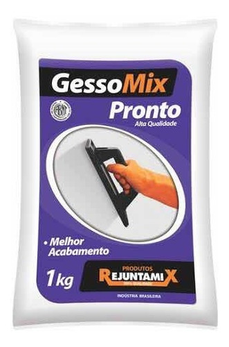 Gesso Em Pó, Lento, Revestimento 2 Kg