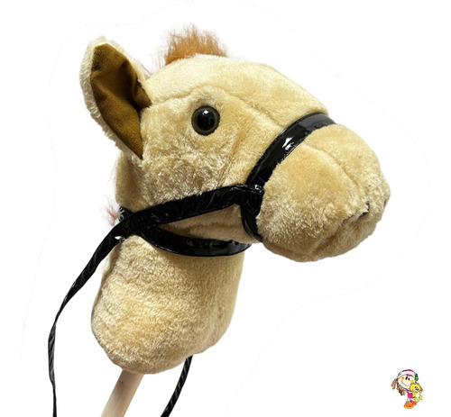 Caballo De Peluche Con Palo 3 Colores  Importado !!