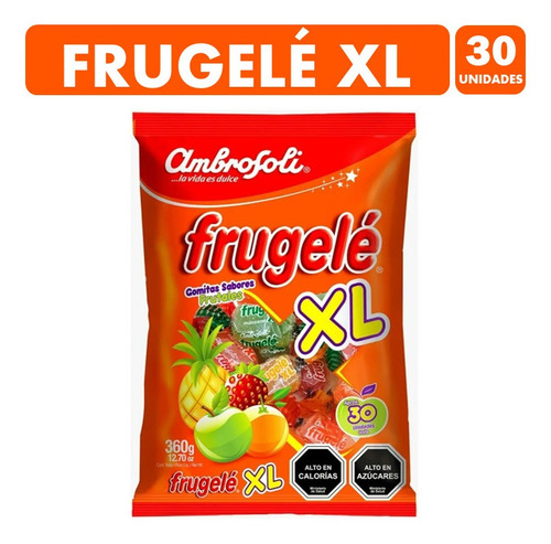 Frugelé Xl - Gomitas De Ambrosoli (bolsa Con 30 Unidades)