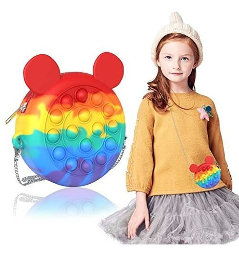 Geekboy Pop Bolso Para Las Niñas, Arco Iris Mini Fpt4i