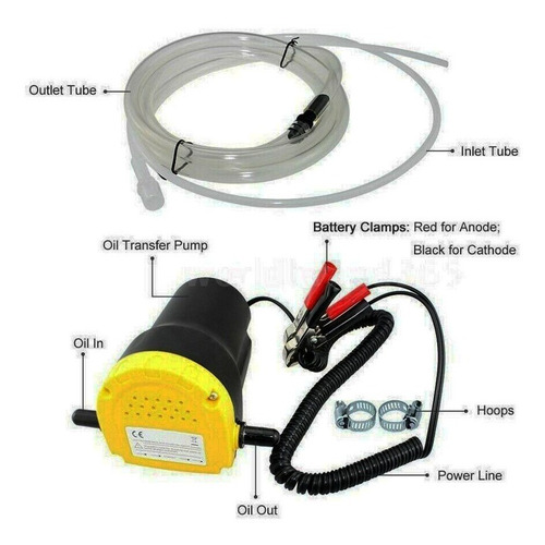 Imagen 4 de 5 de Electrobomba Extraccion Aceite Elect 12v Autos Y Nautica S.