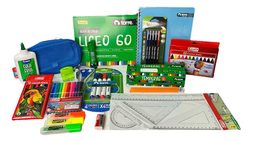 Pack Utiles Escolares Colegio Liceo Escuela Jardin 