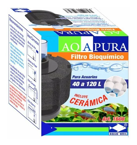 Filtro Esponja Biológico Gambario Acuario Pecera 120 L 1608