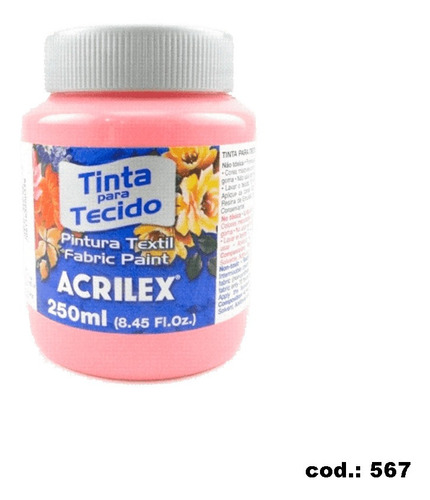 Tinta Para Tecido 250ml Rosa Chá Acrilex