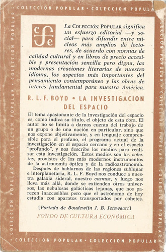 La Investigacion Del Espacio (Usado)