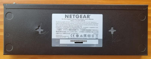 Netgear 16-port Gigabit Ethernet Unmanaged Switch (gs316)