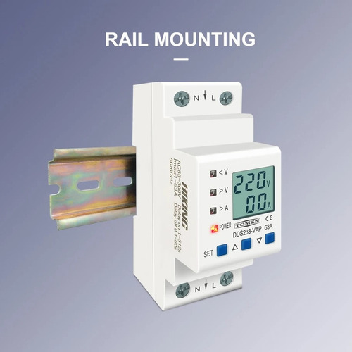 Relê Protetor Tensão Corrente Ac 63a 110v/220v C W
